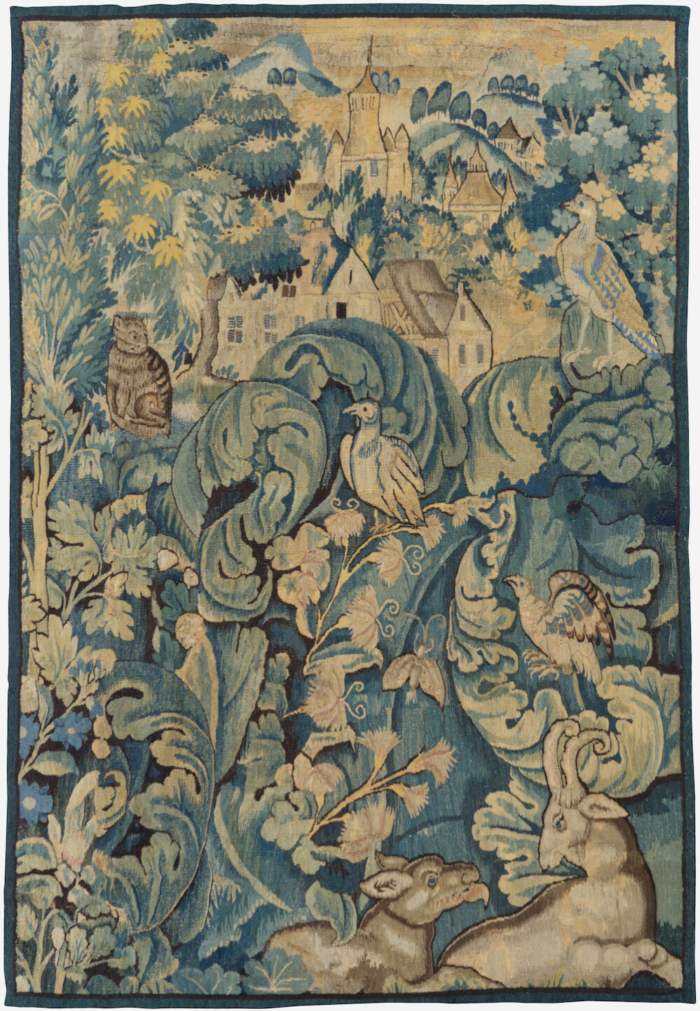 SHAHKAR tapestry 16thCentury_FlemishVerdure_FeuilleDeChoux
